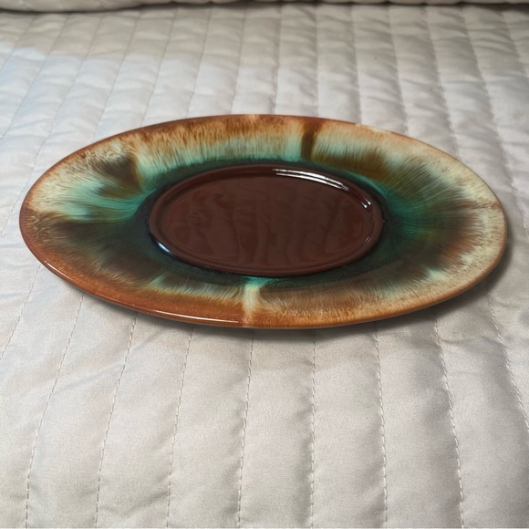 MCM drip glaze pottery small platter dish ashtray Handmade CCC CANADA 1960-65 - Picture 10 of 10